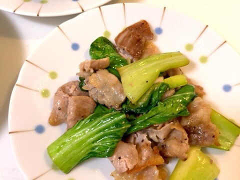 簡単!豚肉とチンゲン菜の絶賛炒め♪